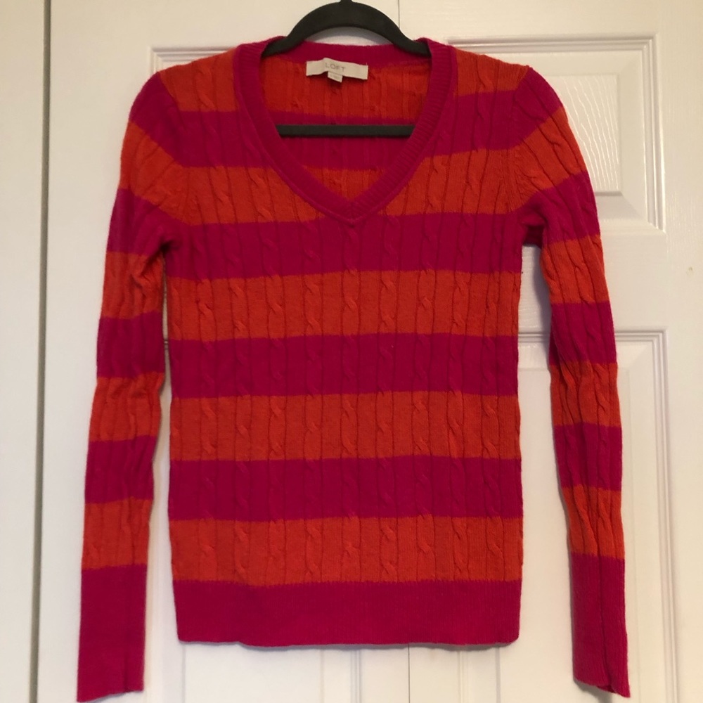 Striped LOFT sweater